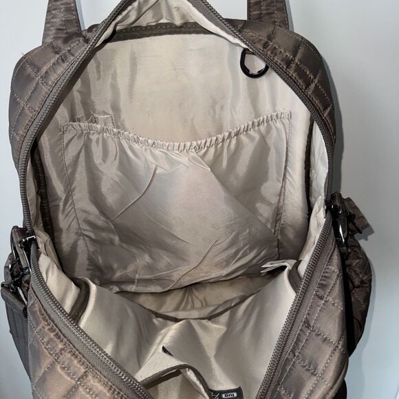 LARGE Lug Puddle Jumper LE Tote Bag Handbag Travel Crossbody Carryon Steel Grey - Picture 6 of 15